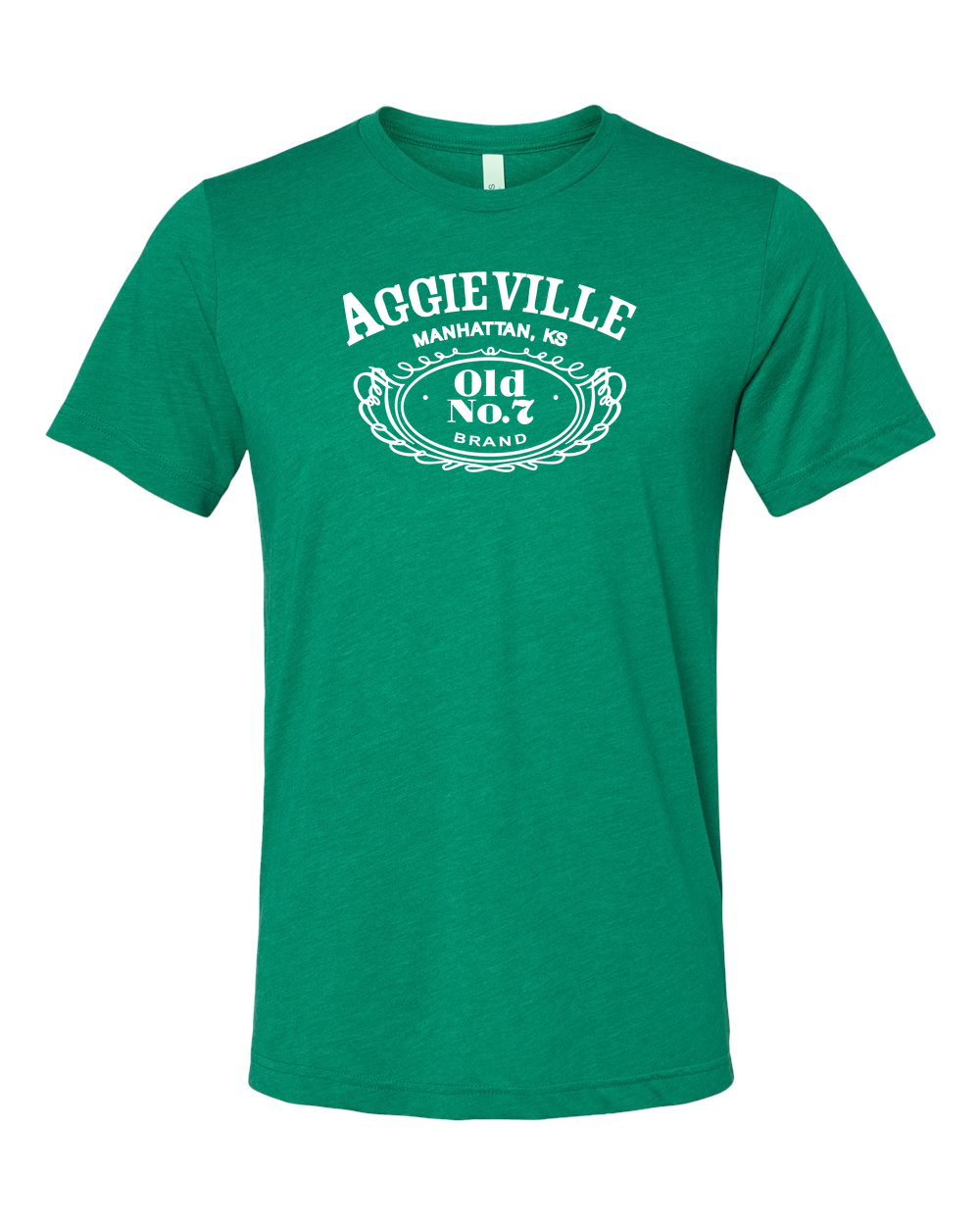 Triblend Tee Kelly Triblend front mockup