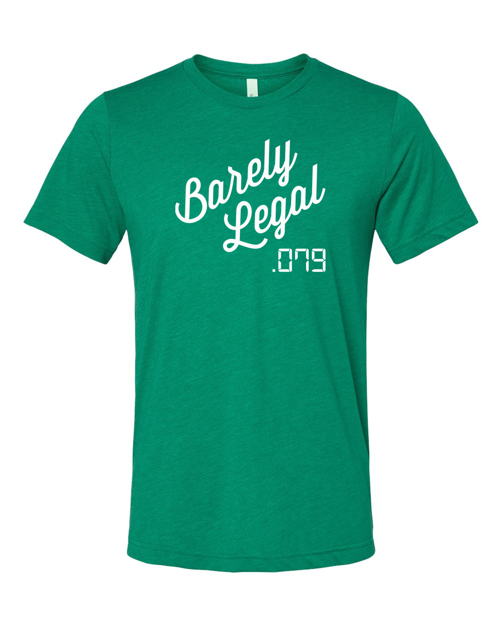 Triblend Tee Kelly Triblend front mockup