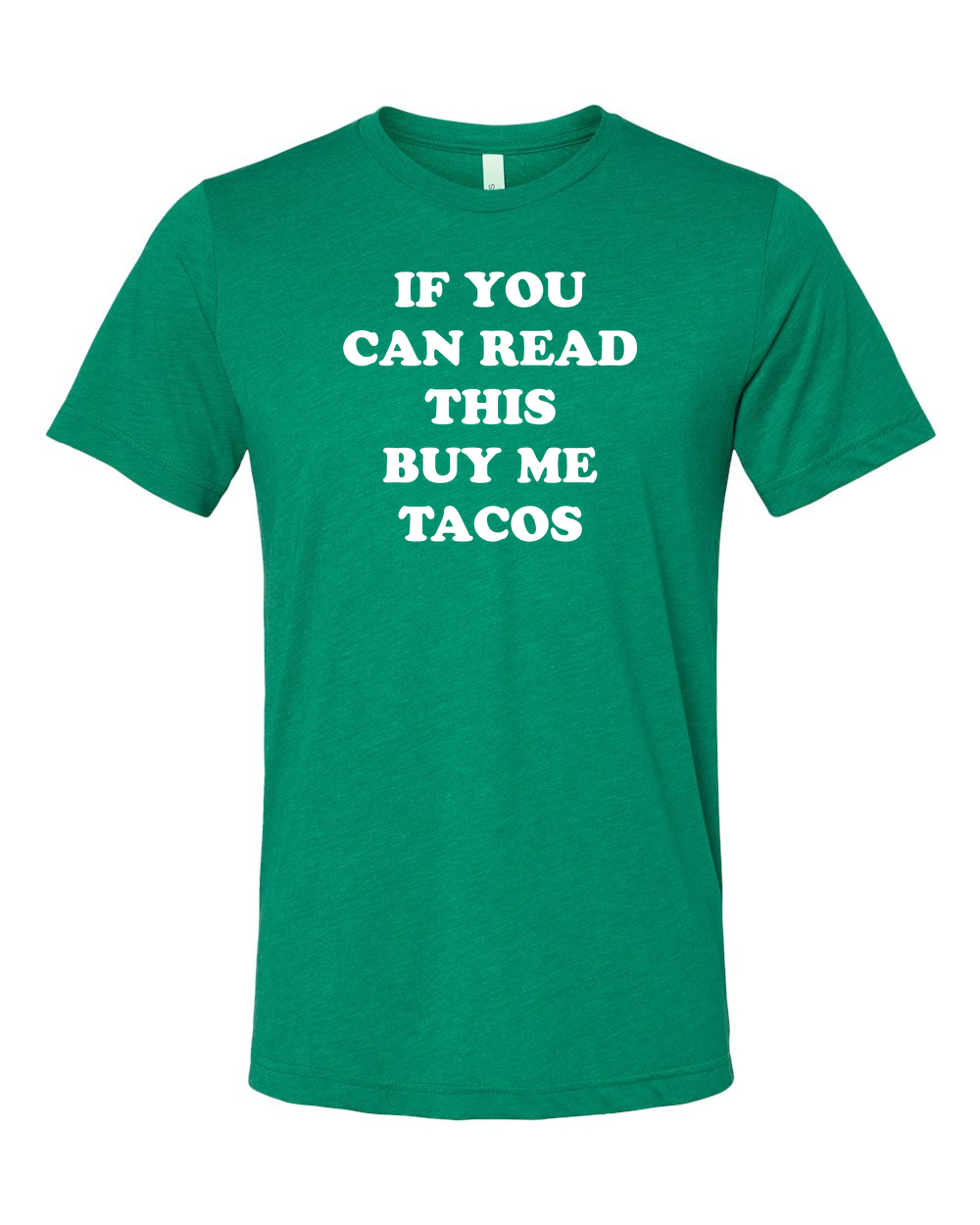 Triblend Tee Kelly Triblend front mockup