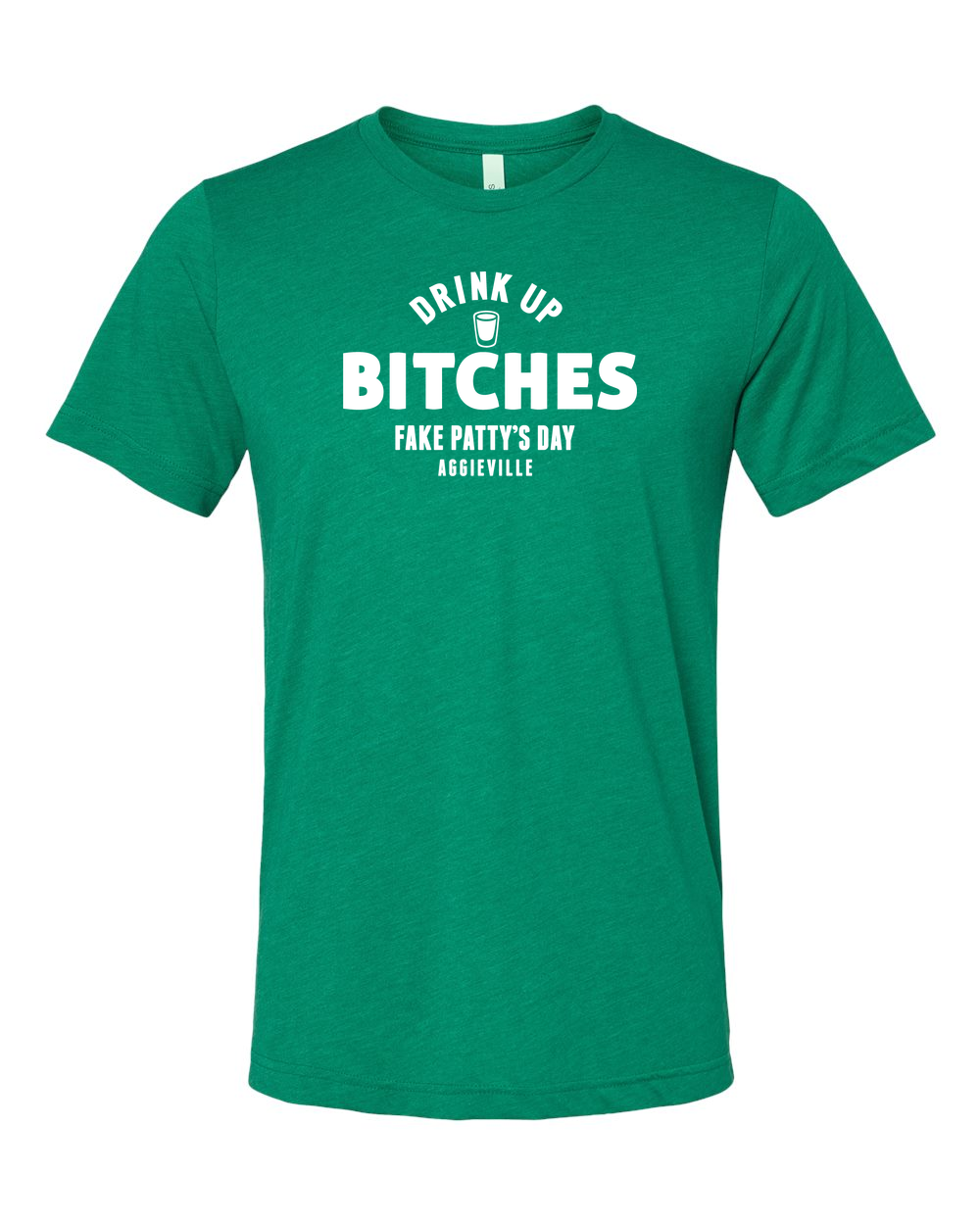 Triblend Tee Kelly Triblend front mockup