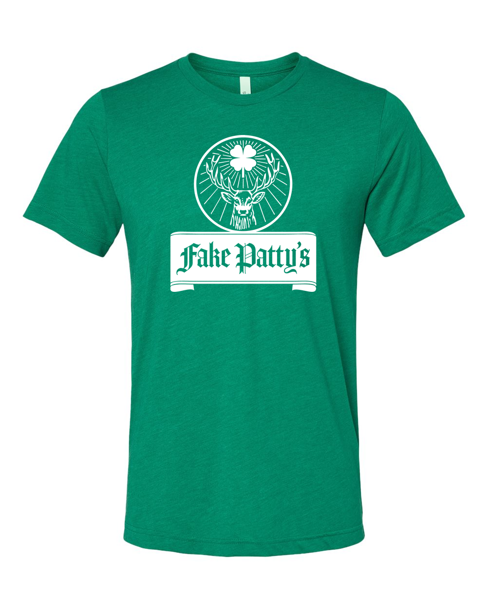 Triblend Tee Kelly Triblend front mockup