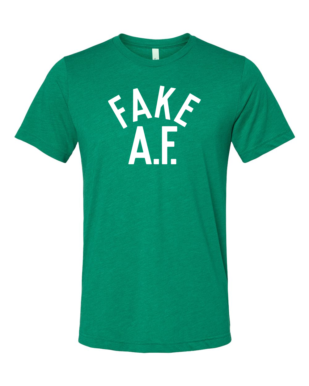 Triblend Tee Kelly Triblend front mockup