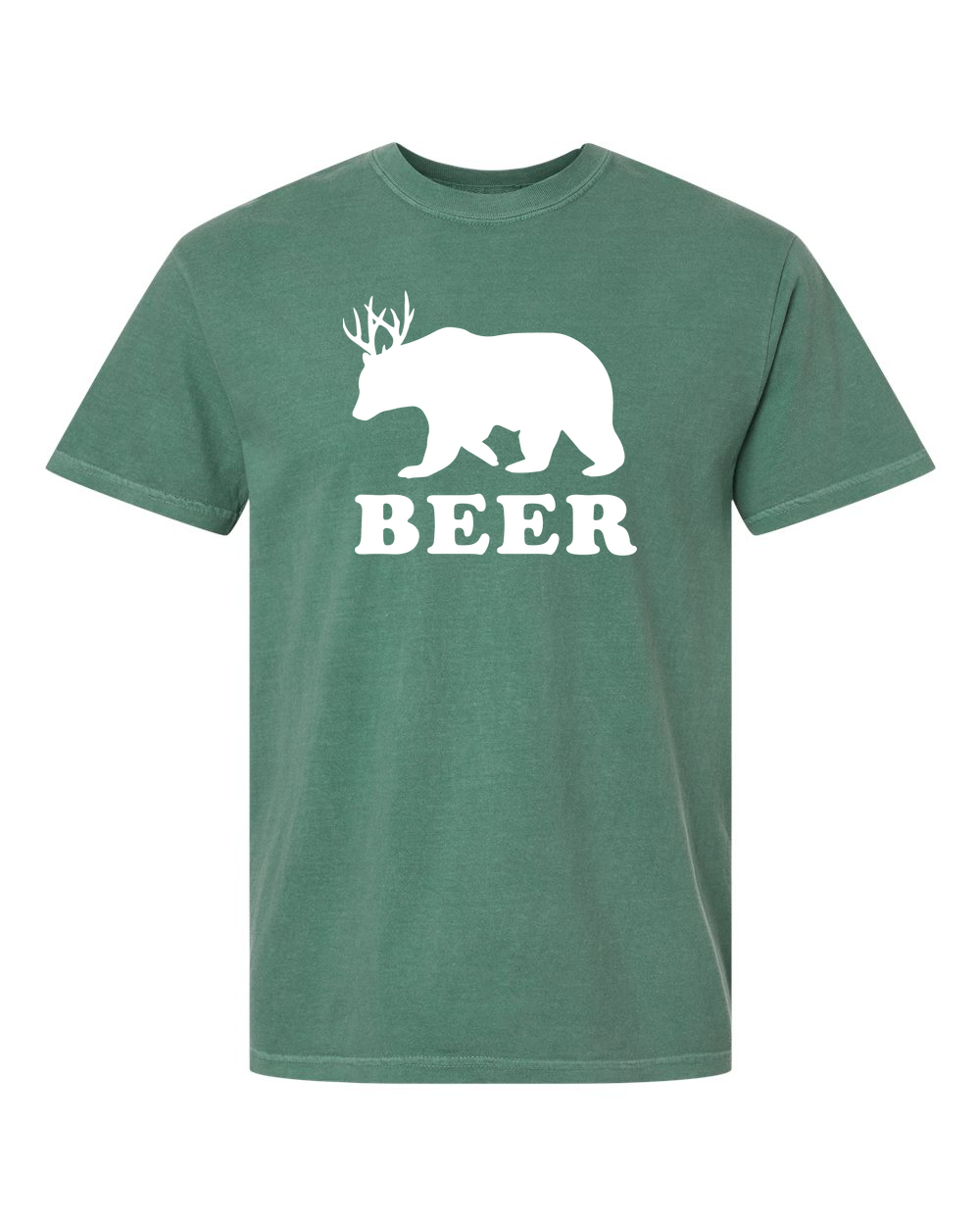 Unisex Garment-Dyed Heavyweight T-Shirt Light Green front mockup