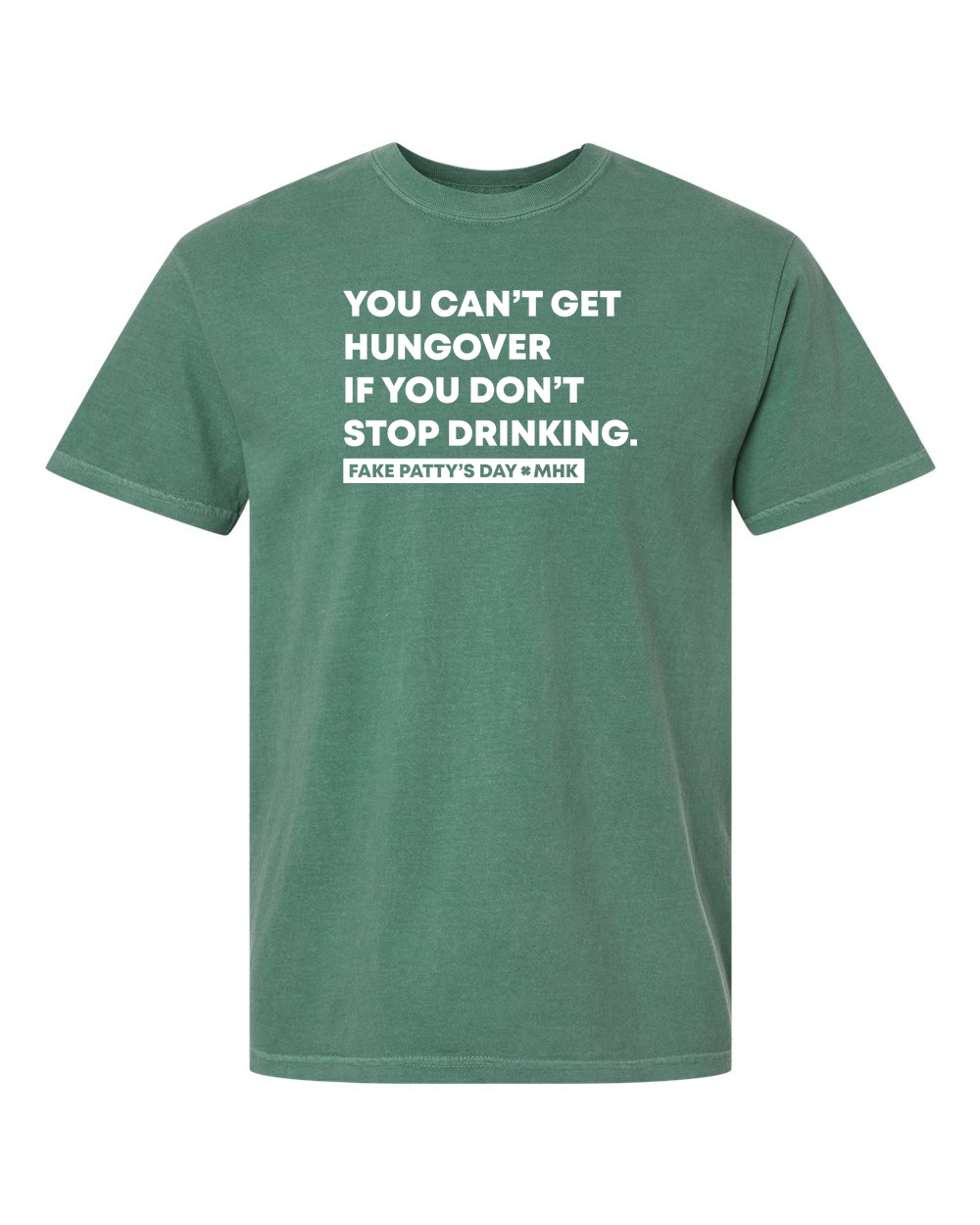 Unisex Garment-Dyed Heavyweight T-Shirt Light Green front mockup