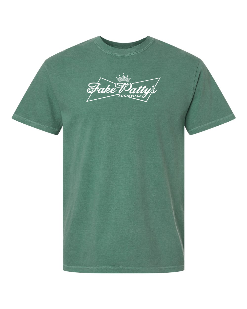 Unisex Garment-Dyed Heavyweight T-Shirt Light Green front mockup