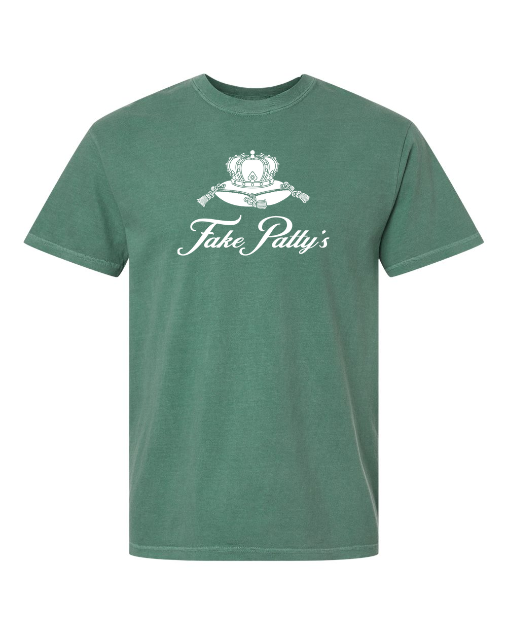 Unisex Garment-Dyed Heavyweight T-Shirt Light Green front mockup