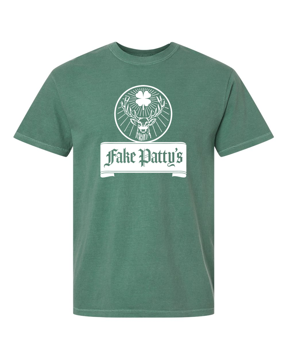 Unisex Garment-Dyed Heavyweight T-Shirt Light Green front mockup