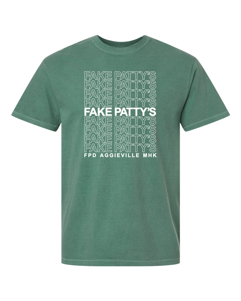 Unisex Garment-Dyed Heavyweight T-Shirt Light Green front mockup