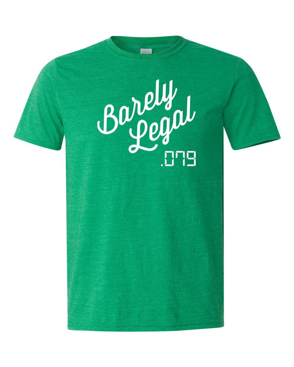 Unisex Softstyle® T-Shirt Heather Irish Green front mockup