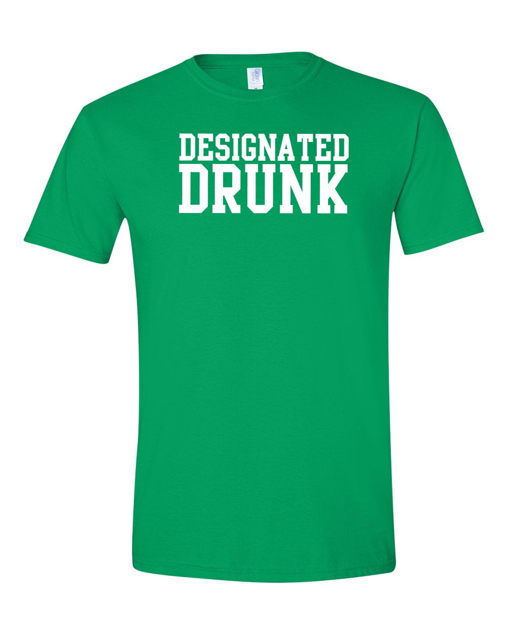 Unisex Softstyle® T-Shirt Irish Green front mockup