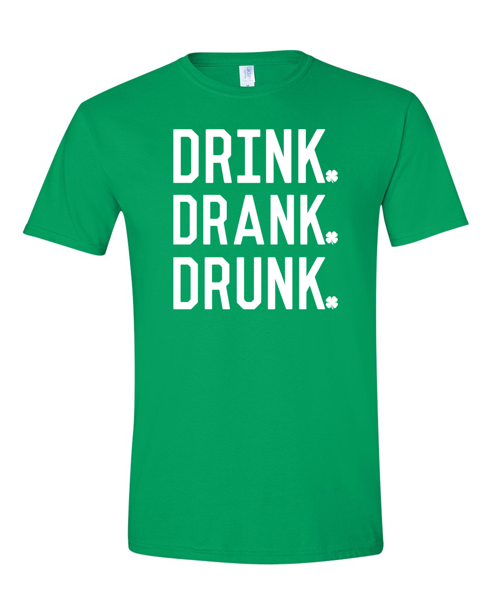 Unisex Softstyle® T-Shirt Irish Green front mockup