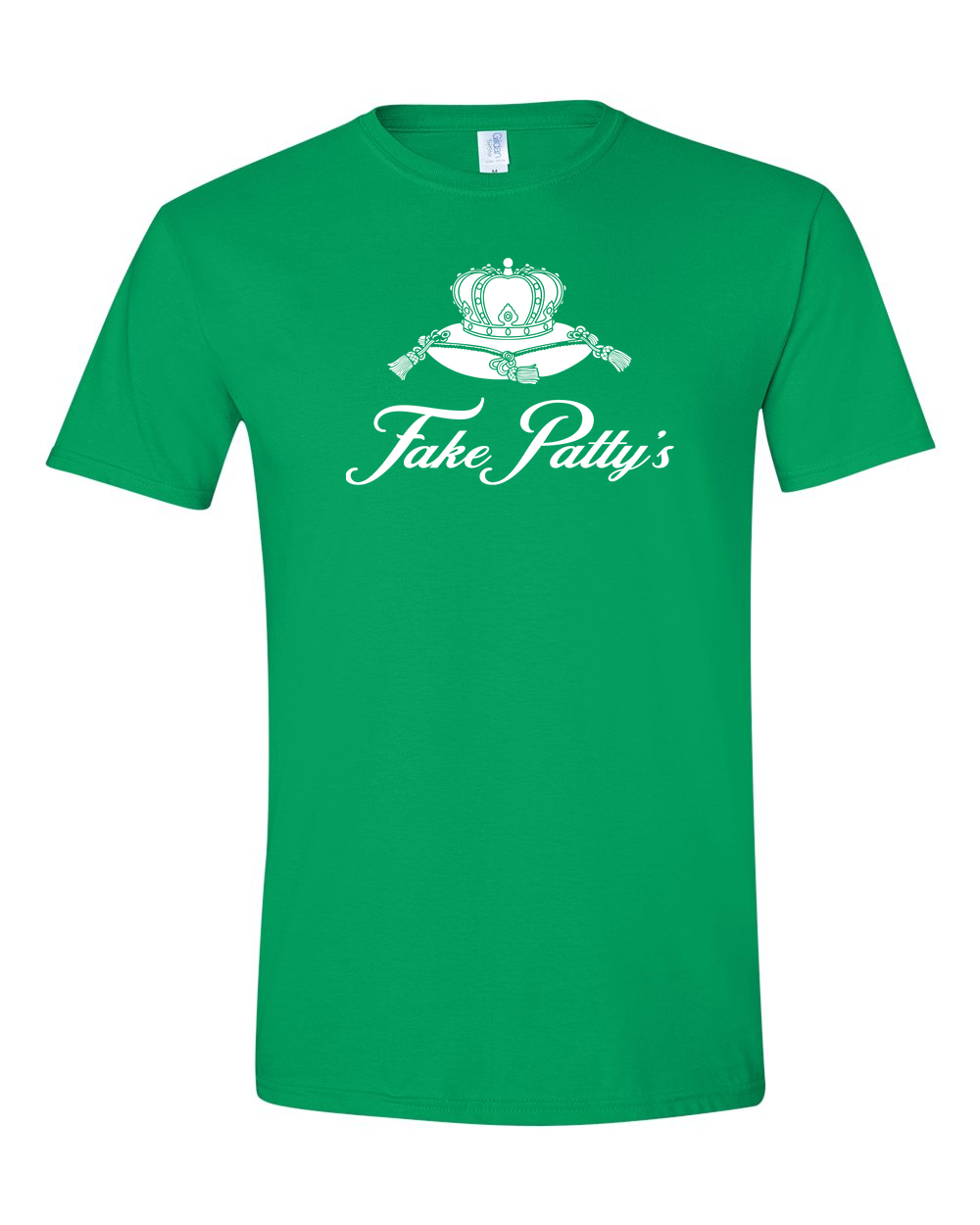 Unisex Softstyle® T-Shirt Irish Green front mockup