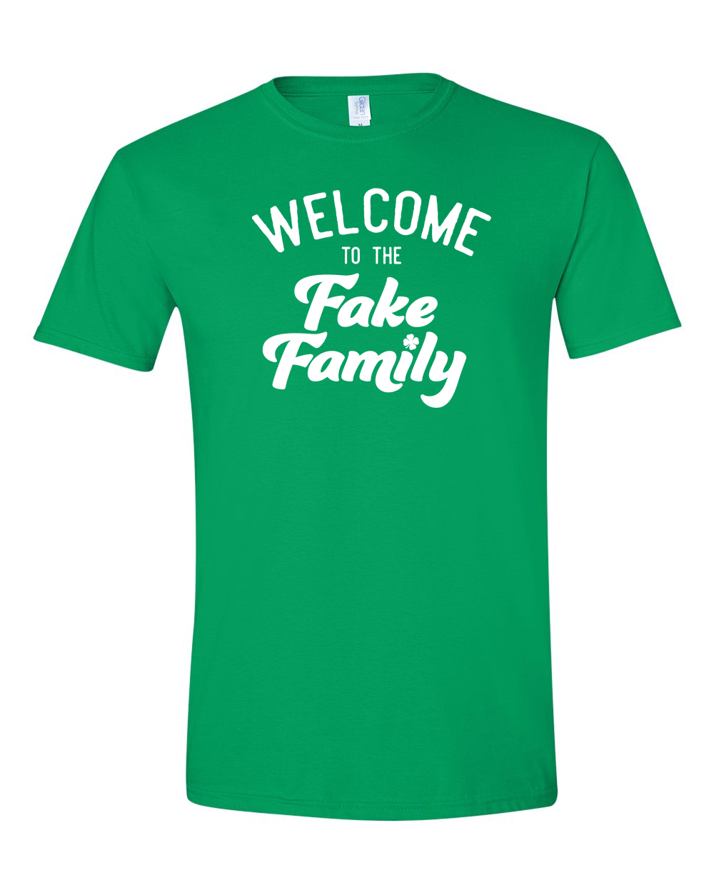 Unisex Softstyle® T-Shirt Irish Green front mockup