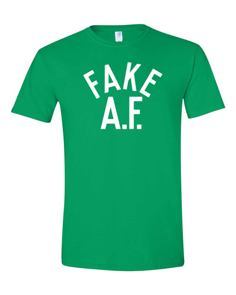 Unisex Softstyle® T-Shirt Irish Green front mockup