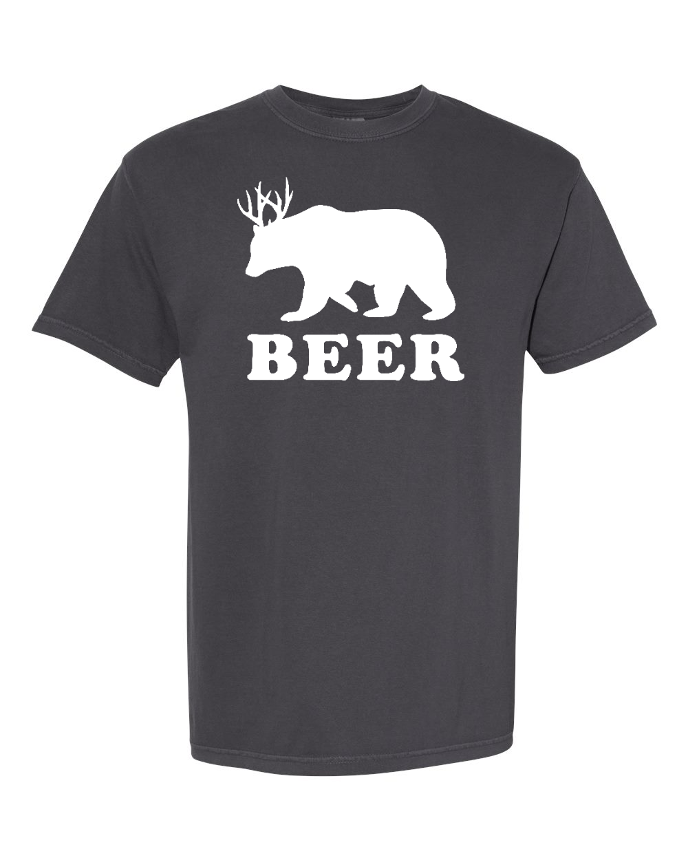 Comfort Colors 1717 Unisex Garment-Dyed Heavyweight T-Shirt Graphite front mockup