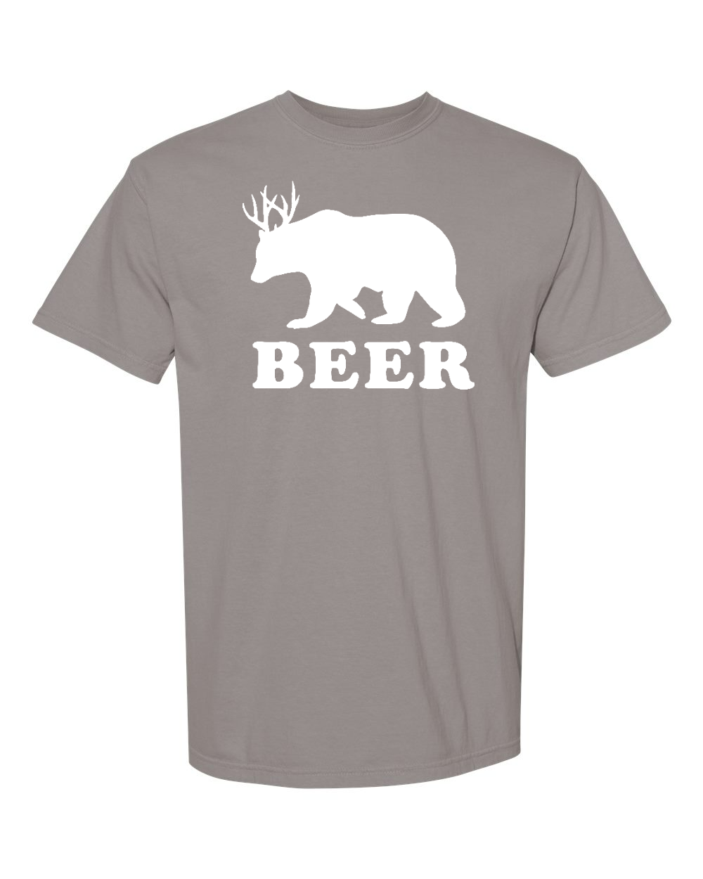 Comfort Colors 1717 Unisex Garment-Dyed Heavyweight T-Shirt Grey front mockup