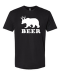 Next Level 3600 Unisex Cotton Tee Black front mockup