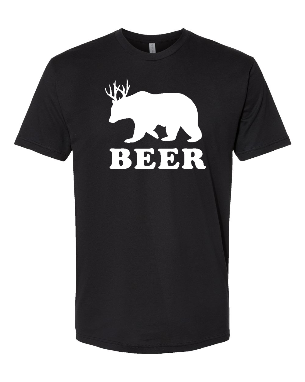 Next Level 3600 Unisex Cotton Tee Black front mockup