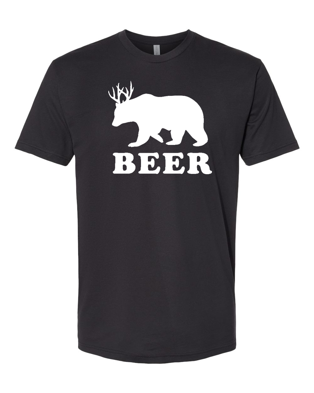 Next Level 3600 Unisex Cotton Tee Graphite Black front mockup
