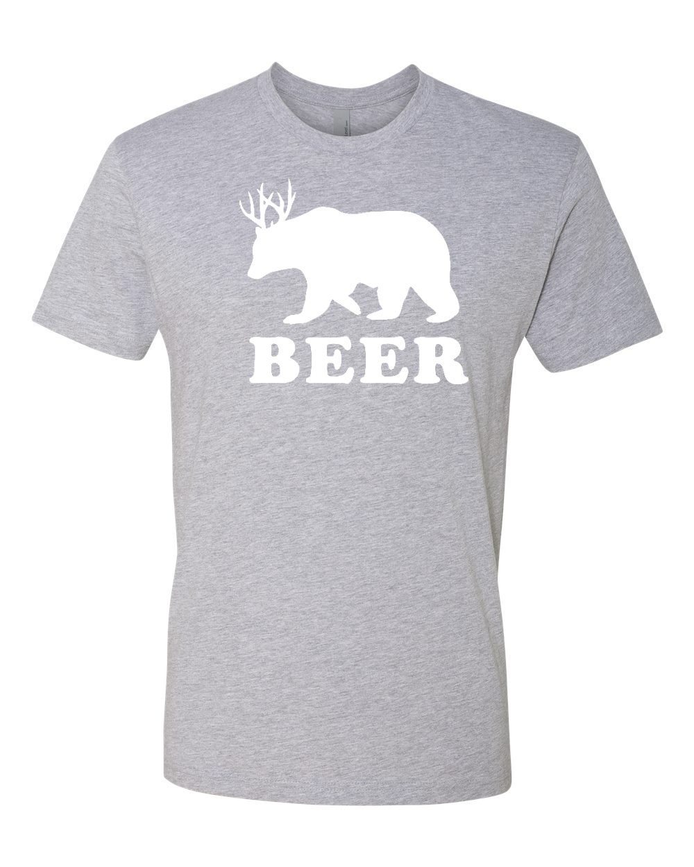 Next Level 3600 Unisex Cotton Tee Heather Grey front mockup