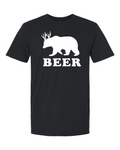 Gildan 64000 Unisex Softstyle® T-Shirt Black front mockup
