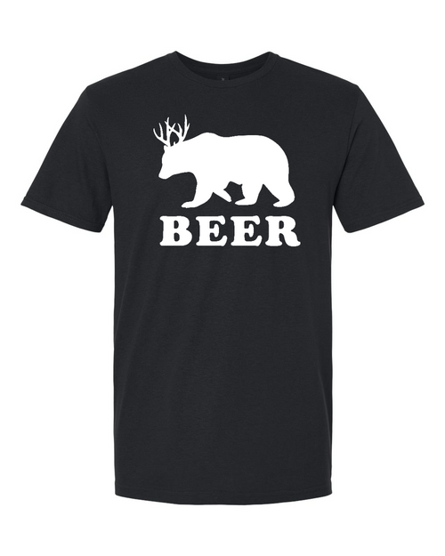 Gildan 64000 Unisex Softstyle® T-Shirt Black front mockup