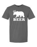 Gildan 64000 Unisex Softstyle® T-Shirt Charcoal front mockup