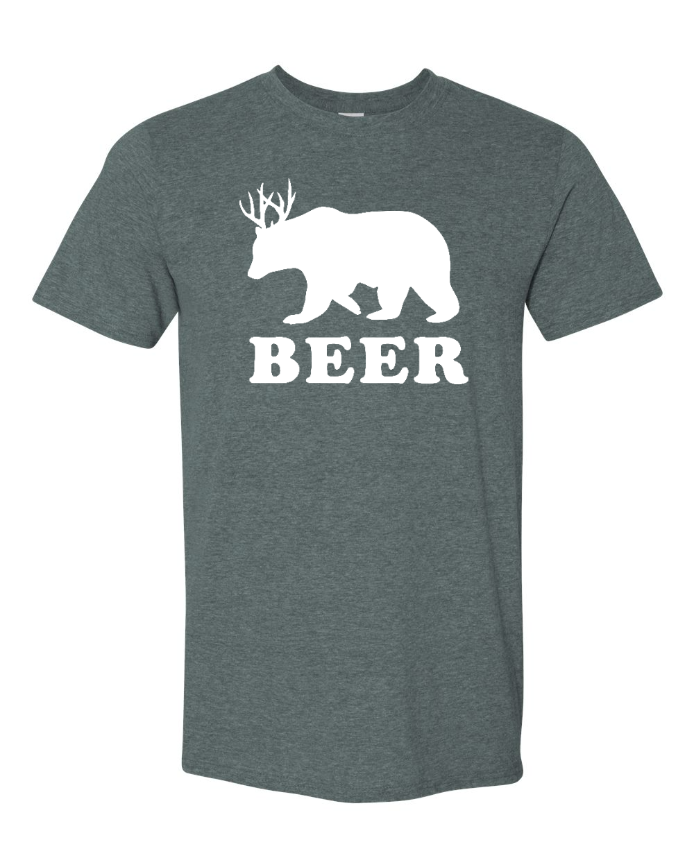 Gildan 64000 Unisex Softstyle® T-Shirt Dark Heather front mockup
