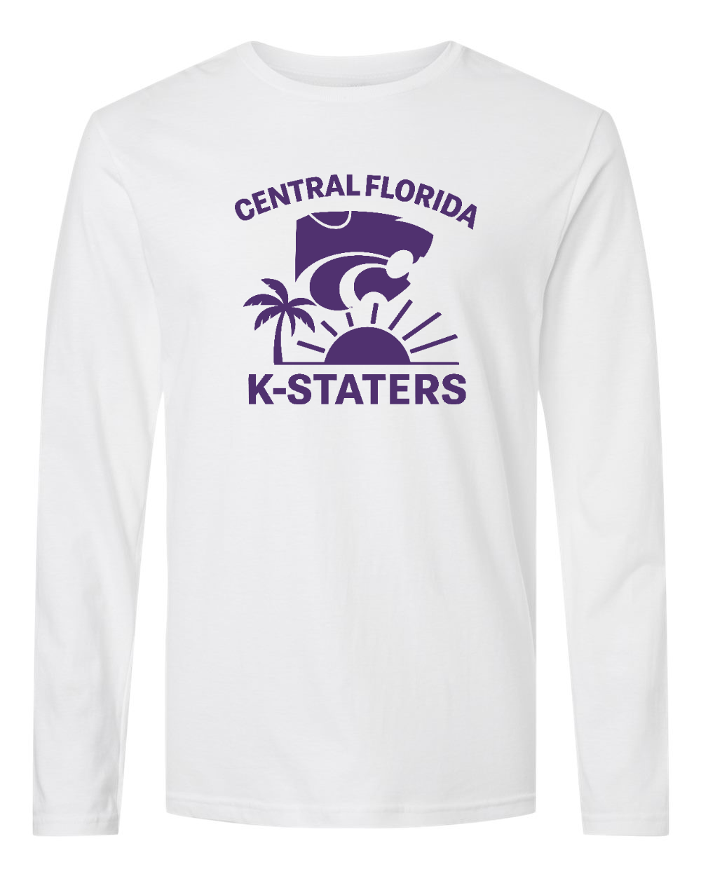Gildan Unisex Softstyle® Long Sleeve T-Shirt White front mockup