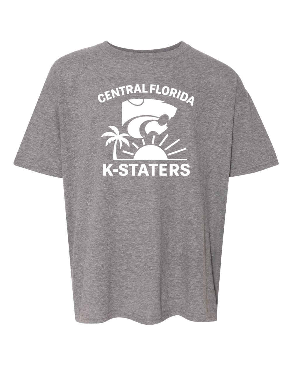 Gildan Youth Softstyle® T-Shirt Graphite Heather front mockup