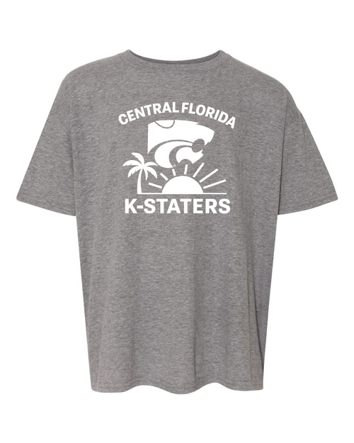 Gildan Youth Softstyle® T-Shirt Graphite Heather front mockup