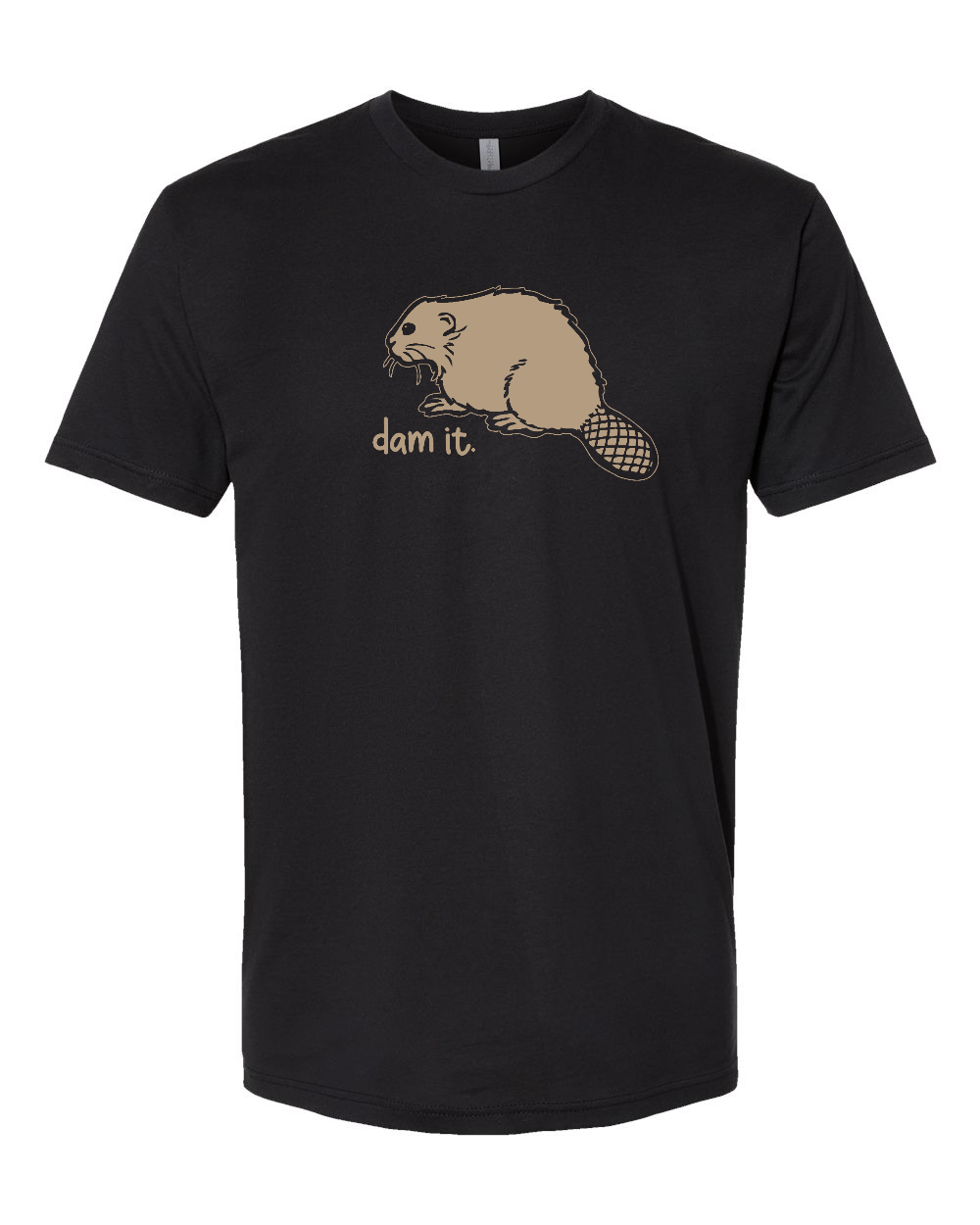 Next Level 3600 Unisex Cotton Tee Black front mockup