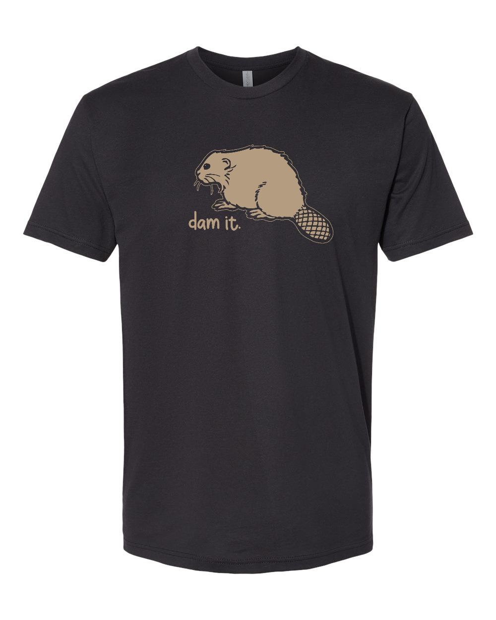 Next Level 3600 Unisex Cotton Tee Graphite Black front mockup