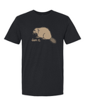 Gildan 64000 Unisex Softstyle® T-Shirt Black front mockup