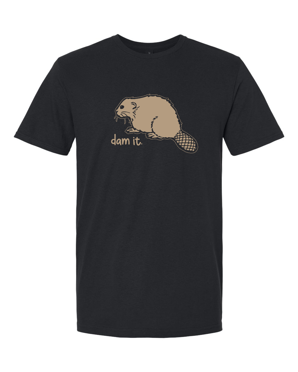Gildan 64000 Unisex Softstyle® T-Shirt Black front mockup