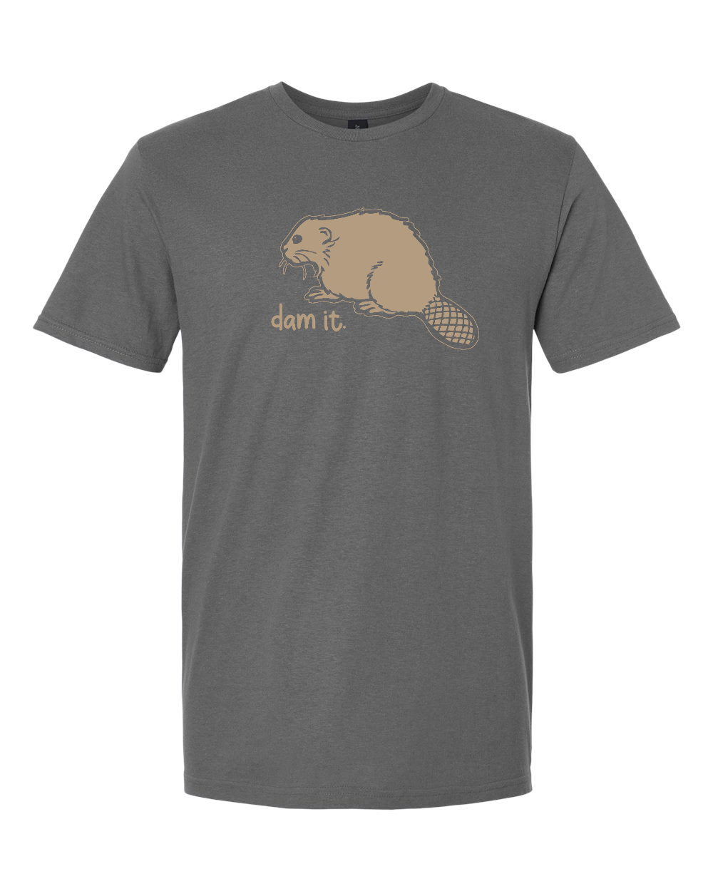 Gildan 64000 Unisex Softstyle® T-Shirt Charcoal front mockup