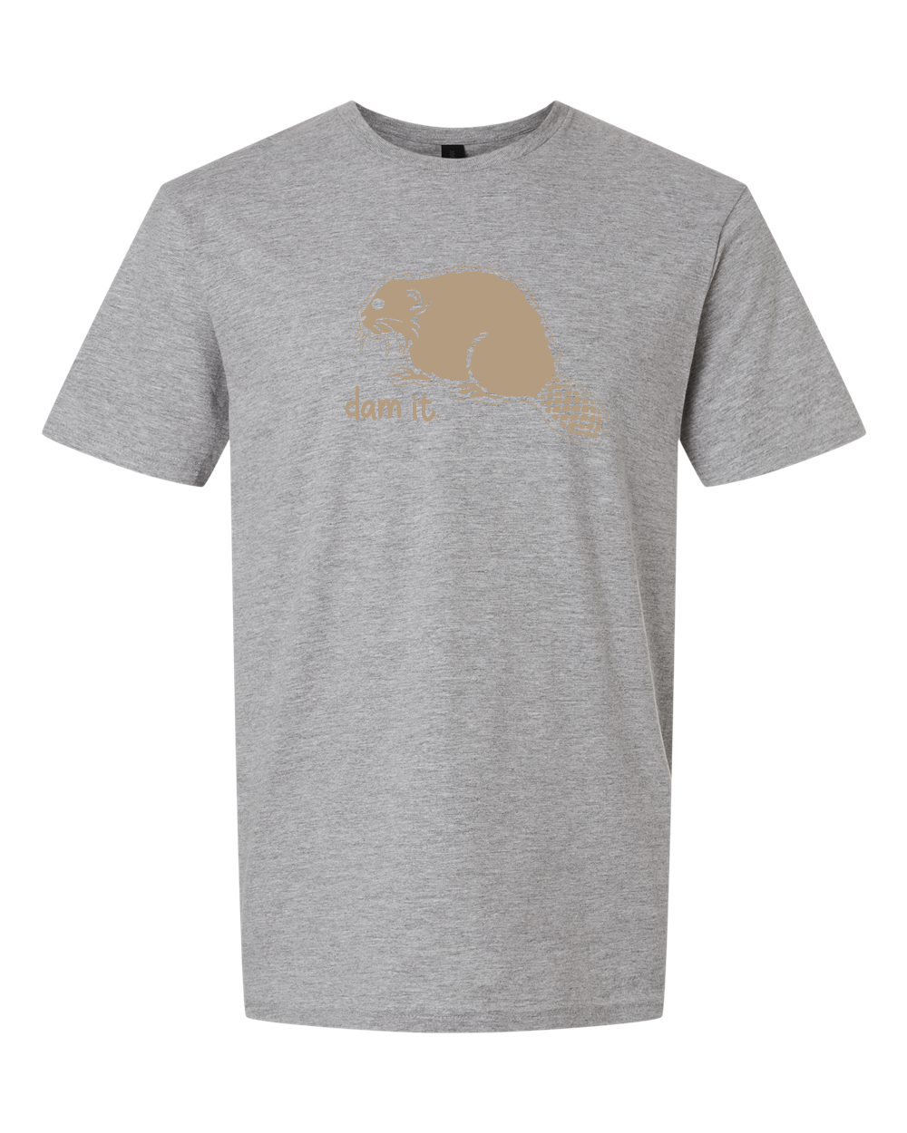 Gildan 64000 Unisex Softstyle® T-Shirt Sport Grey front mockup