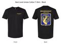Next Level Unisex Cotton T-Shirt Black front mockup