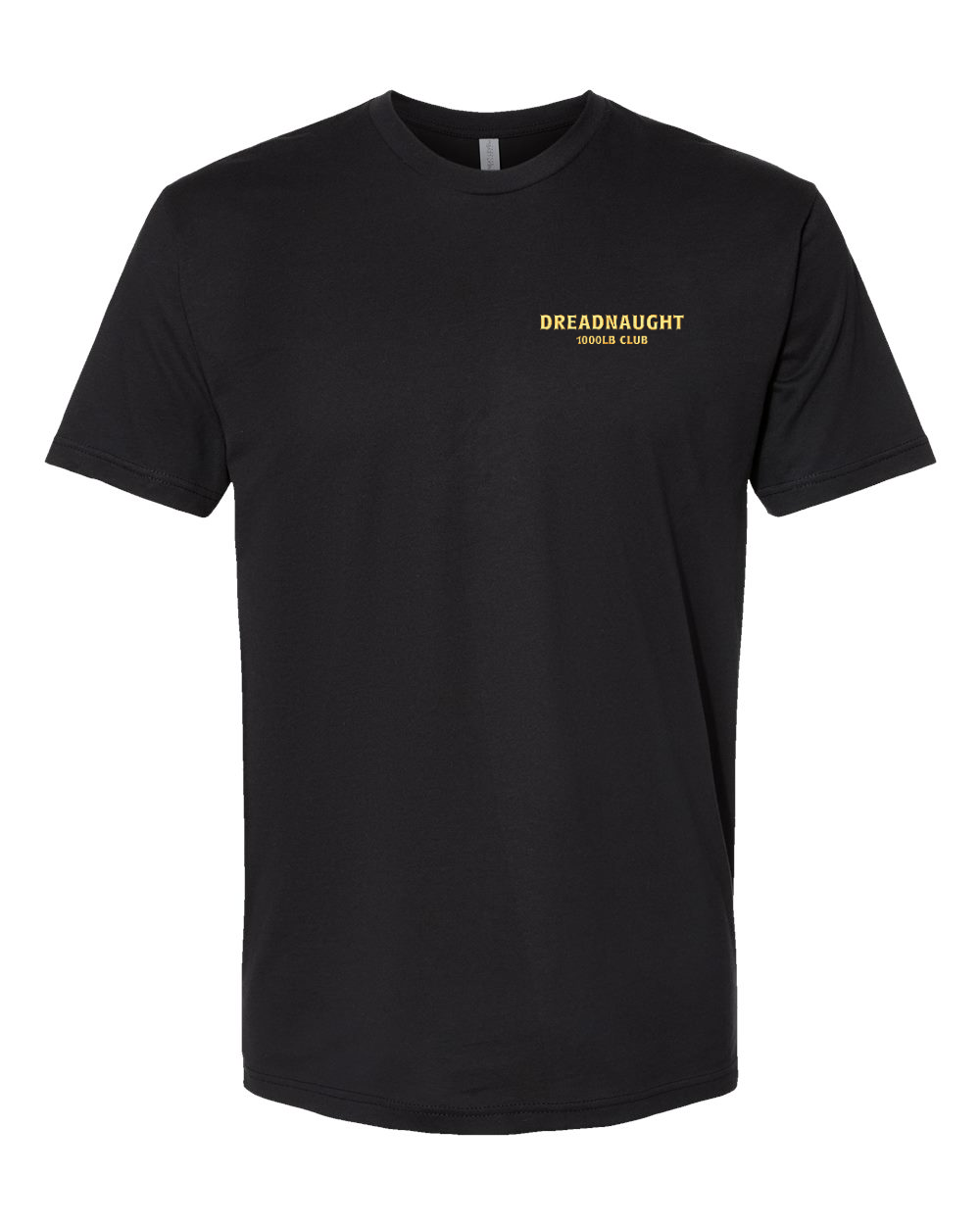 Next Level Unisex Cotton T-Shirt Black front mockup