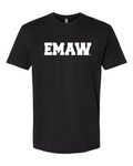 Next Level Unisex Cotton T-Shirt Black front mockup