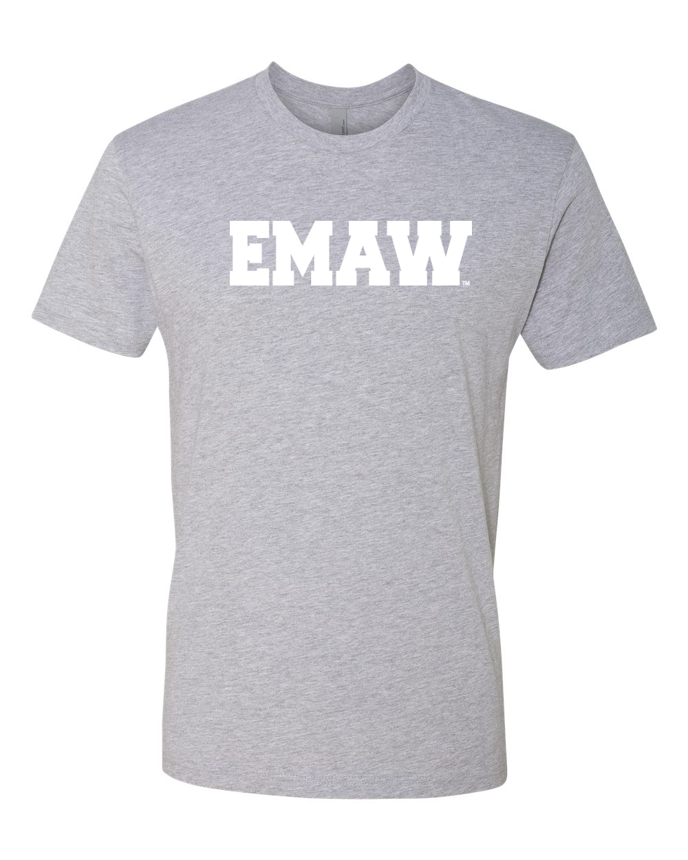 Next Level Unisex Cotton T-Shirt Heather Grey front mockup