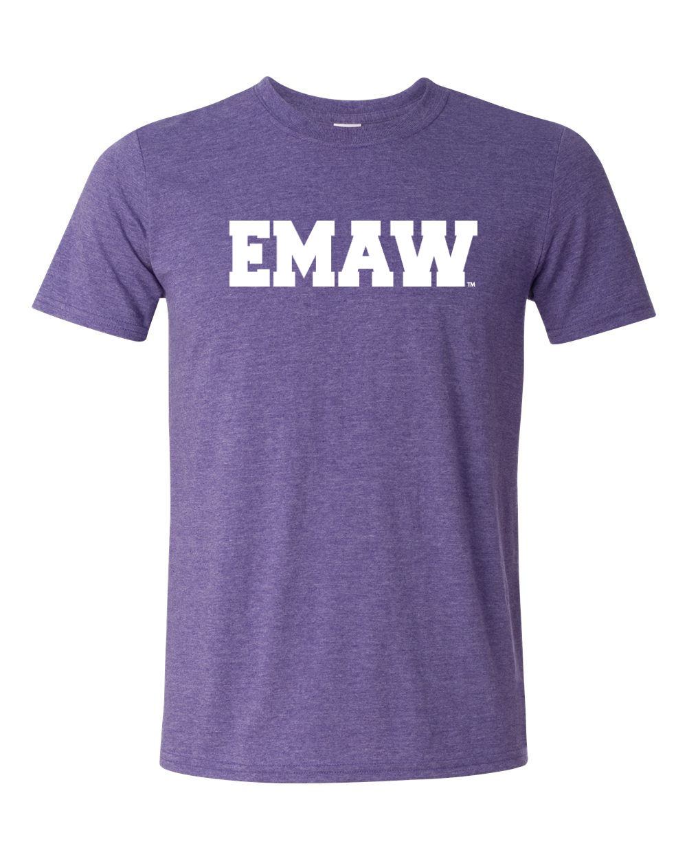 Gildan Unisex Softstyle® T-Shirt Heather Purple front mockup