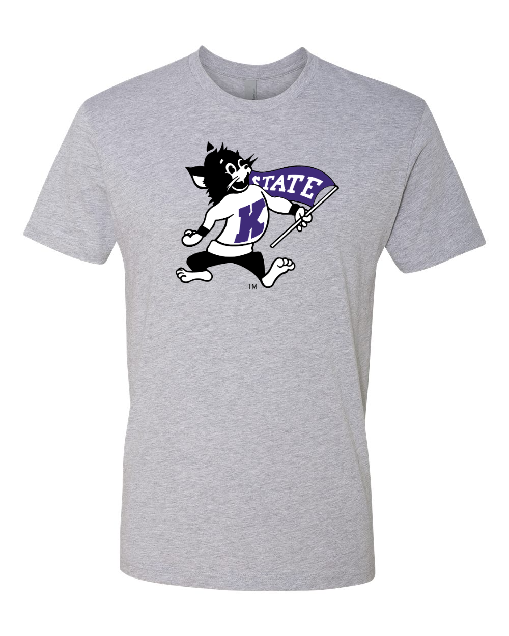 Next Level Unisex Cotton T-Shirt Heather Grey front mockup