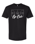 Next Level Unisex Cotton T-Shirt Black front mockup