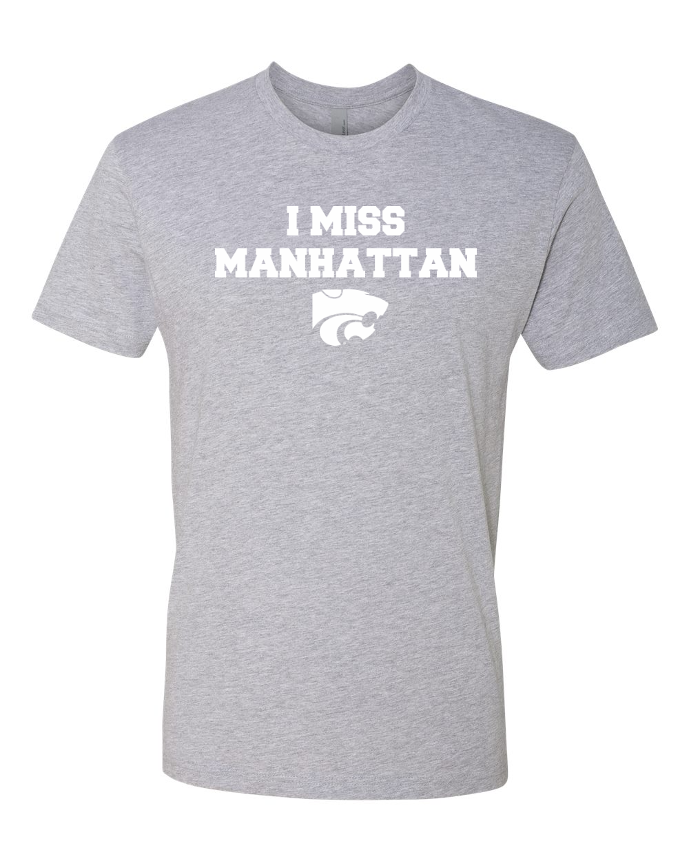 Next Level Unisex Cotton T-Shirt Heather Grey front mockup