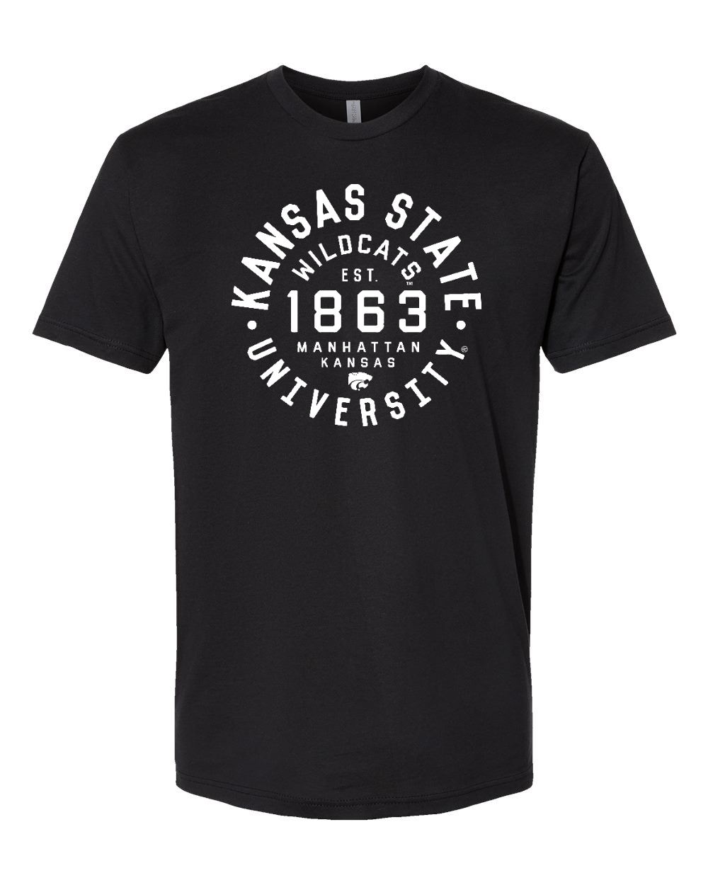 Next Level Unisex Cotton T-Shirt Black front mockup