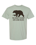 Comfort Colors Unisex Garment-Dyed Heavyweight T-Shirt Bay front mockup