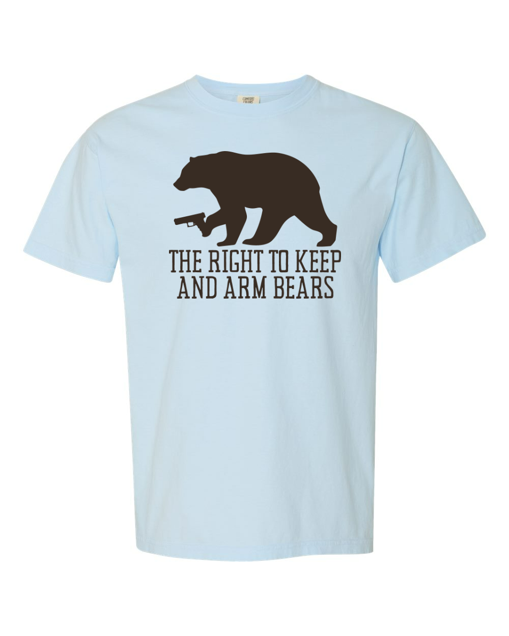 Comfort Colors Unisex Garment-Dyed Heavyweight T-Shirt Chambray front mockup