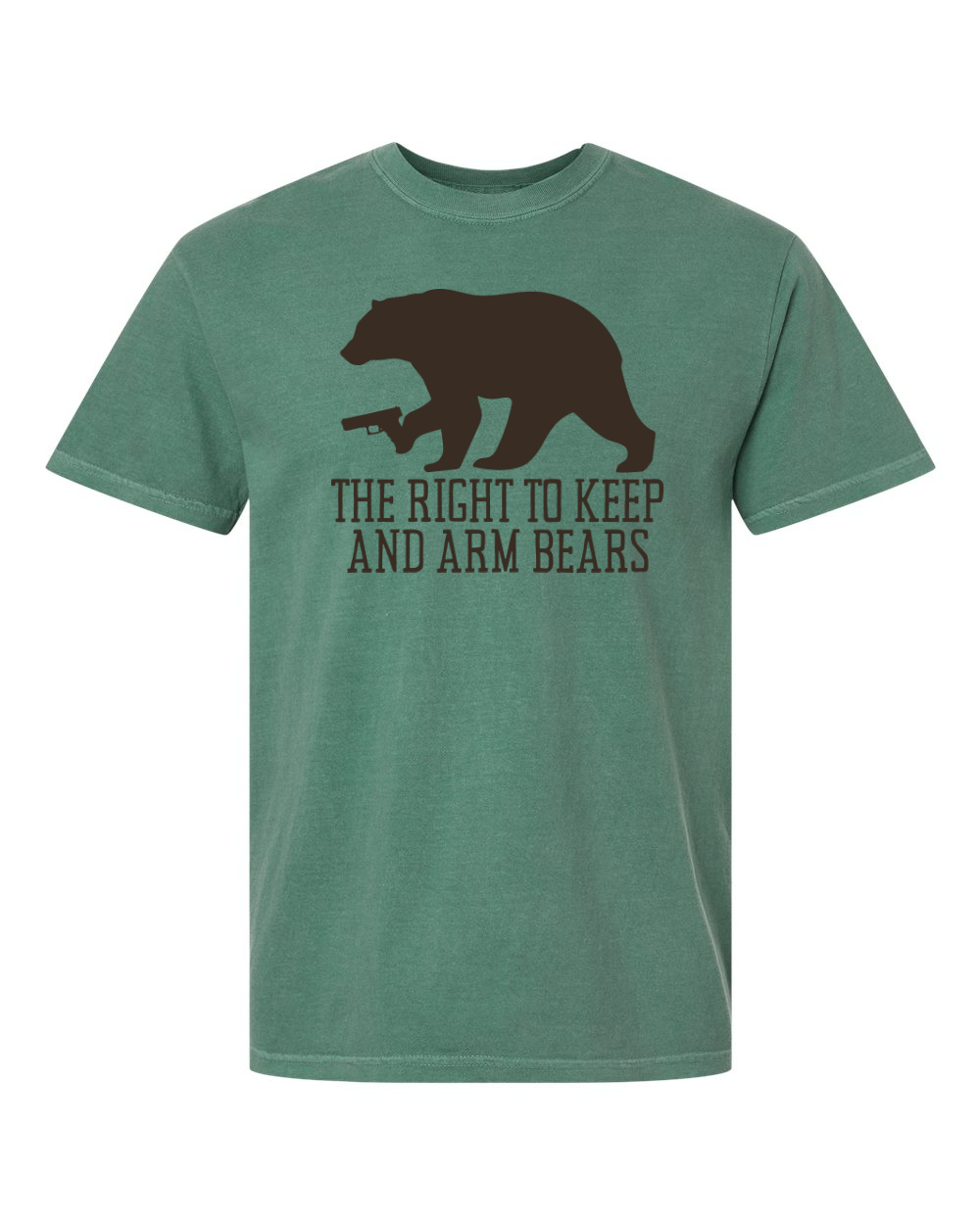 Comfort Colors Unisex Garment-Dyed Heavyweight T-Shirt Light Green front mockup