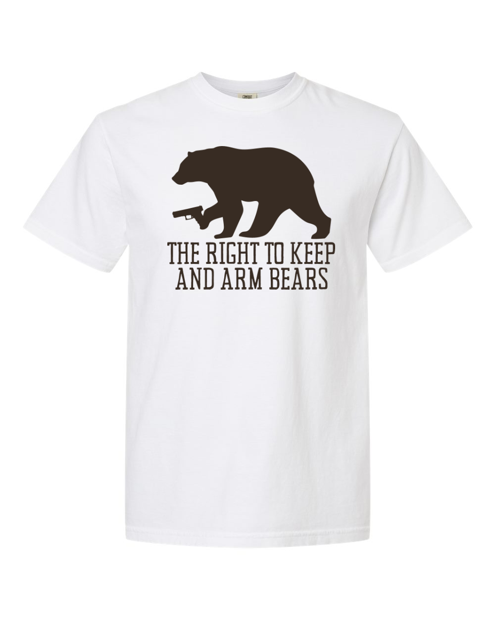 Comfort Colors Unisex Garment-Dyed Heavyweight T-Shirt White front mockup